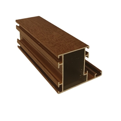 6063-T5 Frame Wood Pattern Building Aluminium extrusie met druk- en trekopening
