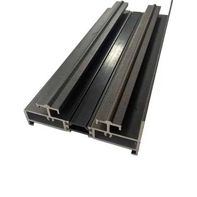 Shengxin poedercoating zwart aluminium profielen voor schuifglas deur in 6000 serie