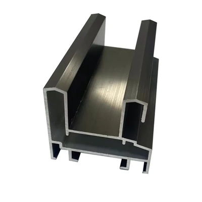 Shengxin poedercoating zwart aluminium profielen voor schuifglas deur in 6000 serie