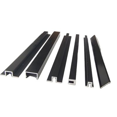 Decoratief aluminiumprofiel voor moderne appartementen Goud en zwart 0,8 mm-2,0 mm Dikte