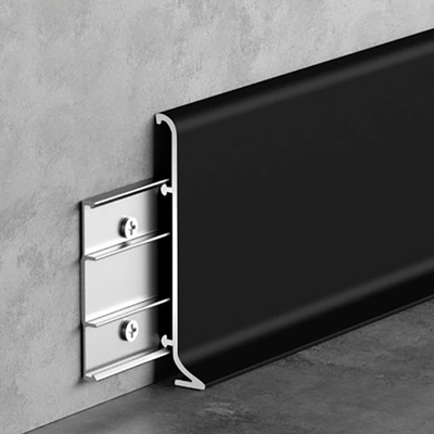 Push and Pull PVC Custom Moderne vloervoetwerk Verlichtingsprofiel met LED-licht