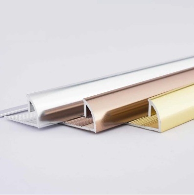 Ronde vorm van tegel Hoek Trim Aluminium met aangepaste kleur en precisie snijden
