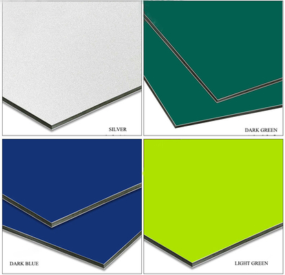 Gepersonaliseerde kleuren Aluminium legering deurmateriaal ACP wandpanelen voor externe toepassing