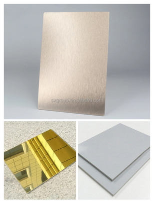 Gepersonaliseerde kleuren Aluminium legering deurmateriaal ACP wandpanelen voor externe toepassing