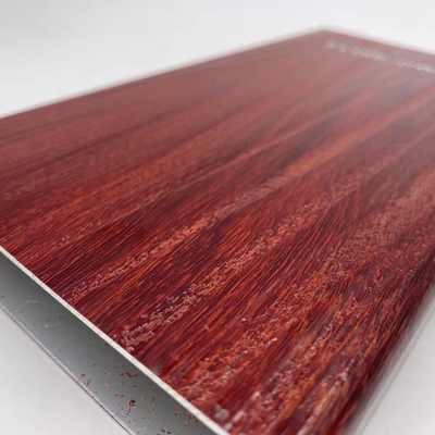 Aluminiumprofielen voor gordijnmuren Houtkorrel/gevel/winkelvoorziening/afwerking