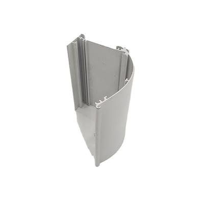 Door Window LED Aluminium Anodizing Silver Pipe Rail met Tolerantie ±1% OEM ODM Profiel