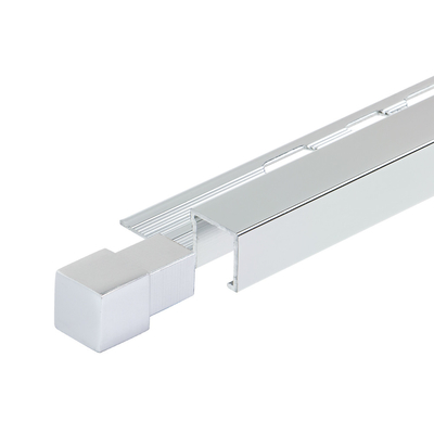 Aluminiumchroom vierkant box sectie tegel trim voor 6063 aluminium legering structuur profiel