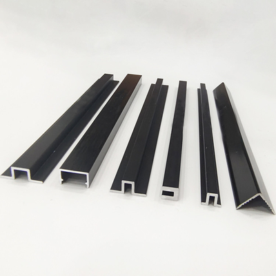 Aluminium vloerrandbeugel voor T5-temperatuurprofielen voor overgangsdrempel van laminaatvloeren