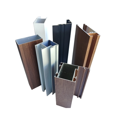 Aangepaste aluminium frame voor ramen Hout Graan Aluminium Profiel Productie Top-frames