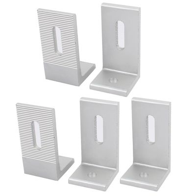 6063-T5 Aluminiumframe Aluminium 90 graden hoekprofielen voor gevelbeugelankers