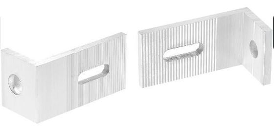6063-T5 Aluminiumframe Aluminium 90 graden hoekprofielen voor gevelbeugelankers