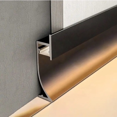 Moderne appartementen Zwarte aluminium rokprofielen met led lichten GB5237-2008 standaard