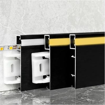 LED Aluminium Profiel Skirting Board voor Keuken Baseboard 6063-T5 Aluminium Frame Home