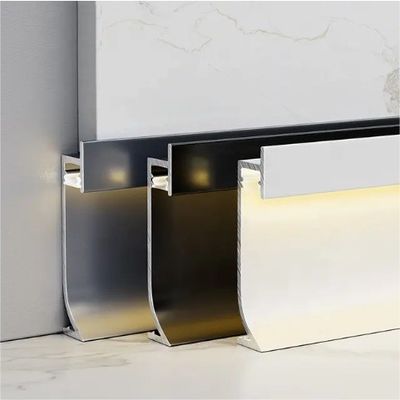 LED Aluminium Profiel Skirting Board voor Keuken Baseboard 6063-T5 Aluminium Frame Home