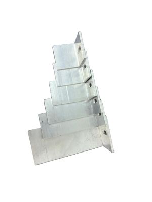 Customized OEM Aluminium Extrusions Profiles Zilveren anodiserende hoekbalk L-vormprofiel