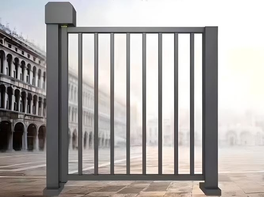 6000-serie Aluminium legering vee hek met accessoires Metalen pikket hek