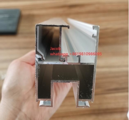 6063 Aluminiumprofielen voor ramen en deuren met anthracytpoedercoating voor Madagaskar