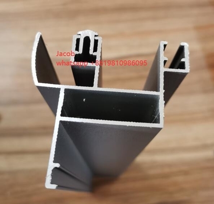 6063 Aluminiumprofielen voor ramen en deuren met anthracytpoedercoating voor Madagaskar