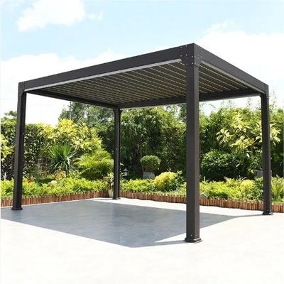 Waterdicht Louvre Dak Louver Gazebo Buiten Aluminium Pergola met Modern Design