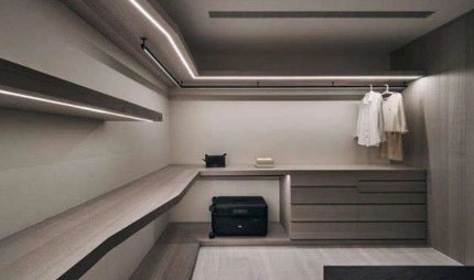 Aluminium legering profiel Zwart rokplank met LED-wand Aluminium rokprofiel