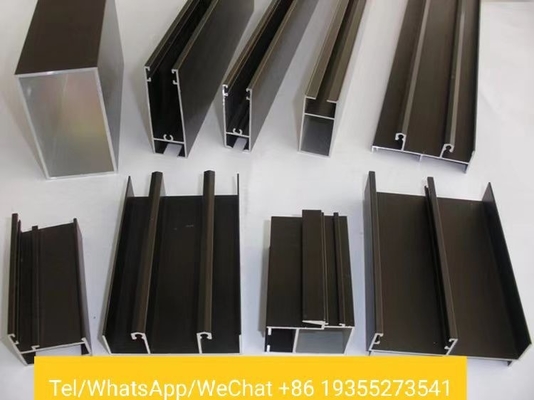6063 6061 Fluorkoolstofprofiel van aluminiumlegering voor schuifdeuren en ramen