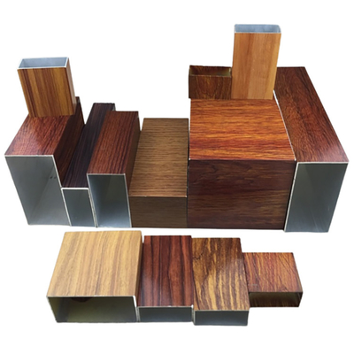 Gepersonaliseerd houten graan aluminium profiel voor uw persoonlijke behoeften 6063-T5 aluminium frame