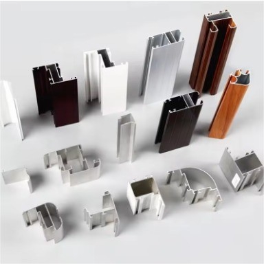 6063 6061 Aluminium legering Vierkante profiel voor aluminium raam en deur in brons kleur