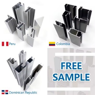 6063 6061 Aluminium legering Vierkante profiel voor aluminium raam en deur in brons kleur