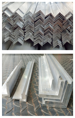 Aluminiumhoekprofielen voor het bevestigen van beugels van klasse 6000