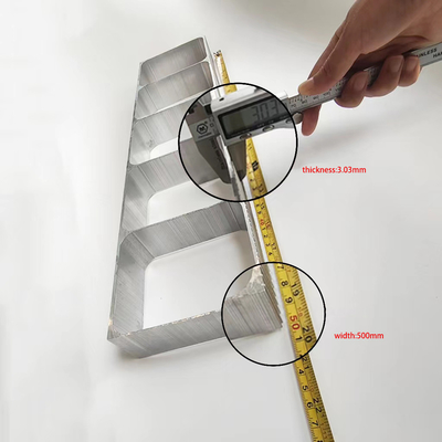 Persoonlijk gemaakte aluminiumprofiel 6061 6063 met dunne wand