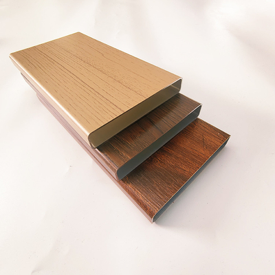 Aluminium houtgraan gedrukte splitsing extrusie profielen voor deuren en ramen is legering