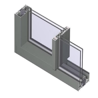 Profiel voor extrusievensters met een concurrerend geanodiseerd aluminiumprofiel voor zandblazen