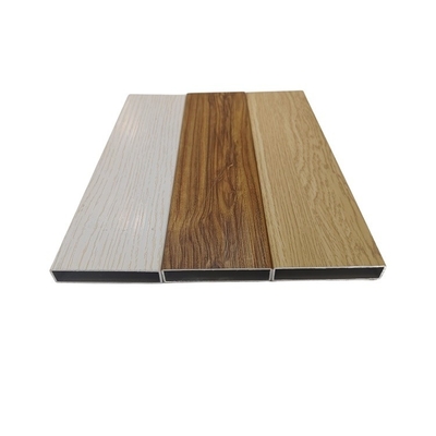 Gepersonaliseerde kleur aluminium houten graan profiel voor decoratieve buitenmuur of hek