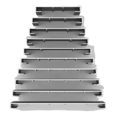 Aluminium-extrusie met deurframe en GB5237-2008 standaard voor precisie-cnc-snijden