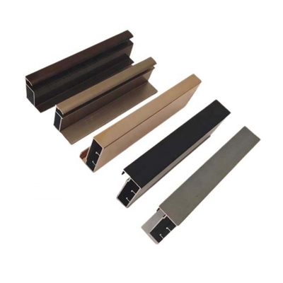 legering 6063 T5 geanodiseerd poedercoating houtkorrel geborsteld goud aluminium profielen voor kasten keukenkasten