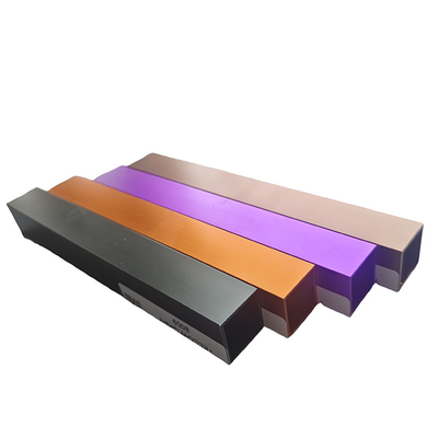 Aluminium extrusieprofiel met kleurrijk geanodiseerd oppervlak voor decoratieve lijn Dorado