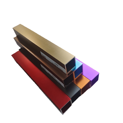 Aluminium extrusieprofiel met kleurrijk geanodiseerd oppervlak voor decoratieve lijn Dorado