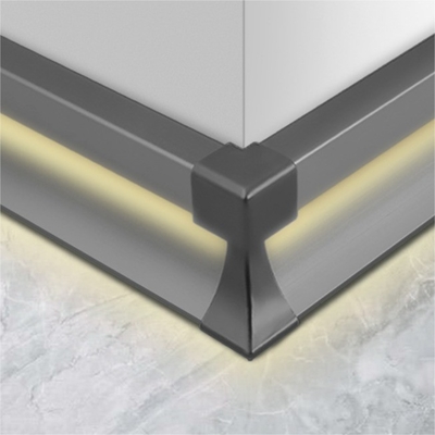 6000-serie Aluminium Led Skirting Board met ISO9001-certificaat voor aangepaste behoeften
