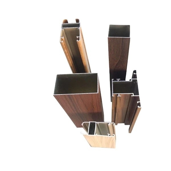 6063 T5 Poedercoating Anodiserende houten aluminiumprofielen voor ramen en deuren ISO-gecertificeerd
