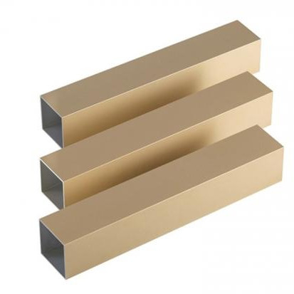 Gepersonaliseerde kleur Titanium Gold Aluminium Kledingkast Extrusie Profielen GB5237-2017 Standard