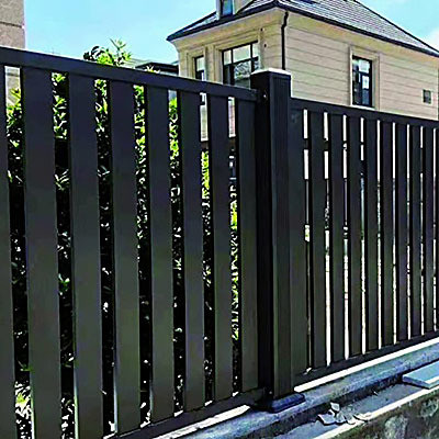 Aluminium omheiningssysteem hek decoratief paneel in zwart met snijservice beschikbaar