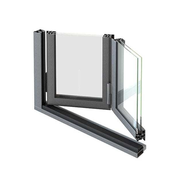 Chinese design stijl aluminium extrusie profiel voor horizontale ramen voor betaalbare prijs