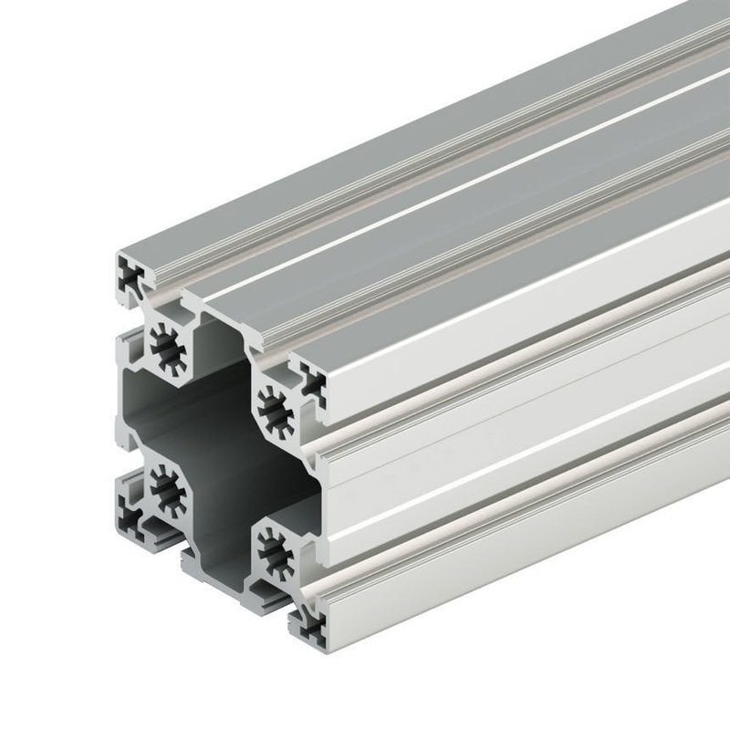 T-slot zilver geanodiseerde aluminium extrusieprofielen voor maatwerk