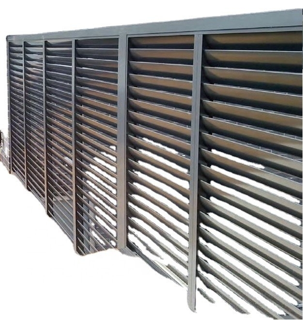 Aluminium verstelbaar luwwerend systeem voor buitenshuis