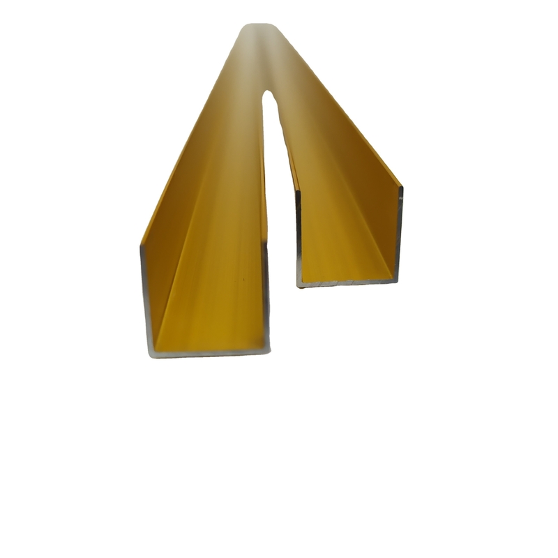Shengxin U Channel Aluminium Profielen Goudkleur Aluminium Extrusie Profiel