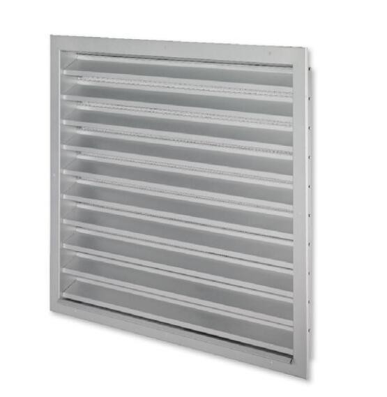 Buitenste weerluik Vensterluik Aluminiumluik in molenafwerking en zilveren geanodiseerd profiel