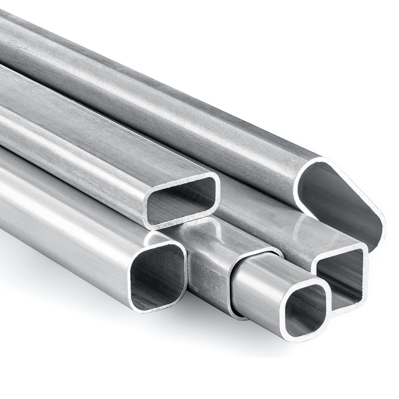 Circular Tube Extrusion Aluminium Profile in aangepaste lengte met aangepaste kleuren