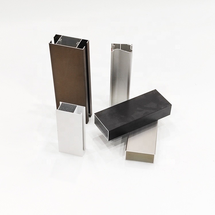 Shengxin poedercoating zwart aluminium profielen voor schuifglas deur in 6000 serie