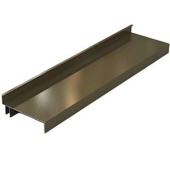 Elektroforese houtgraan aluminium profielen voor champagne kleur aluminium hek post