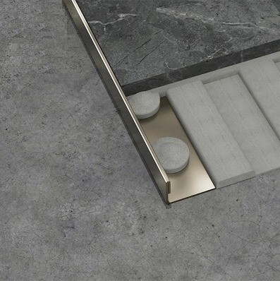 Ronde vorm van tegel Hoek Trim Aluminium met aangepaste kleur en precisie snijden